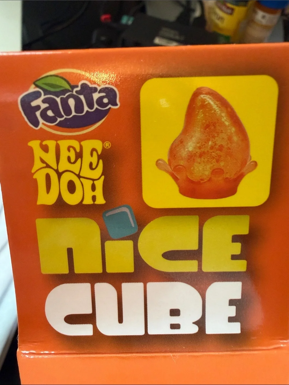 Orange Super Solid Squish! Ice Cube Toy